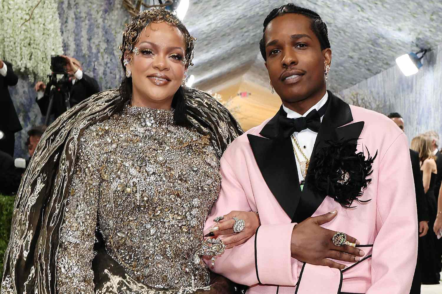 A$AP Rocky Calls Rihanna "Shining Like a Diamond" at the 2026 Met Gala — See Her Gold Moment