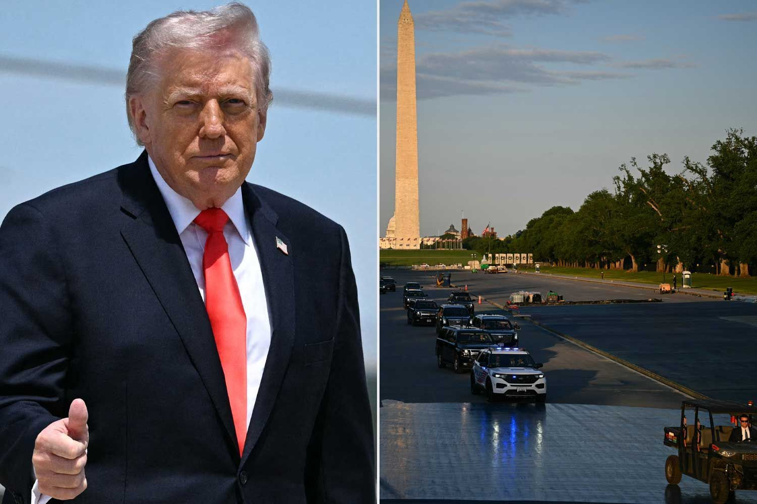 Trump's Surprise Ride Through the Lincoln Reflecting Pool — Photos, AI, and a Fiery Response