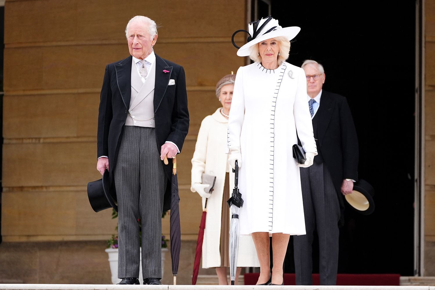 King Charles and Queen Camilla Bring 'Bridgerton' Glam to Buckingham Palace Garden Party